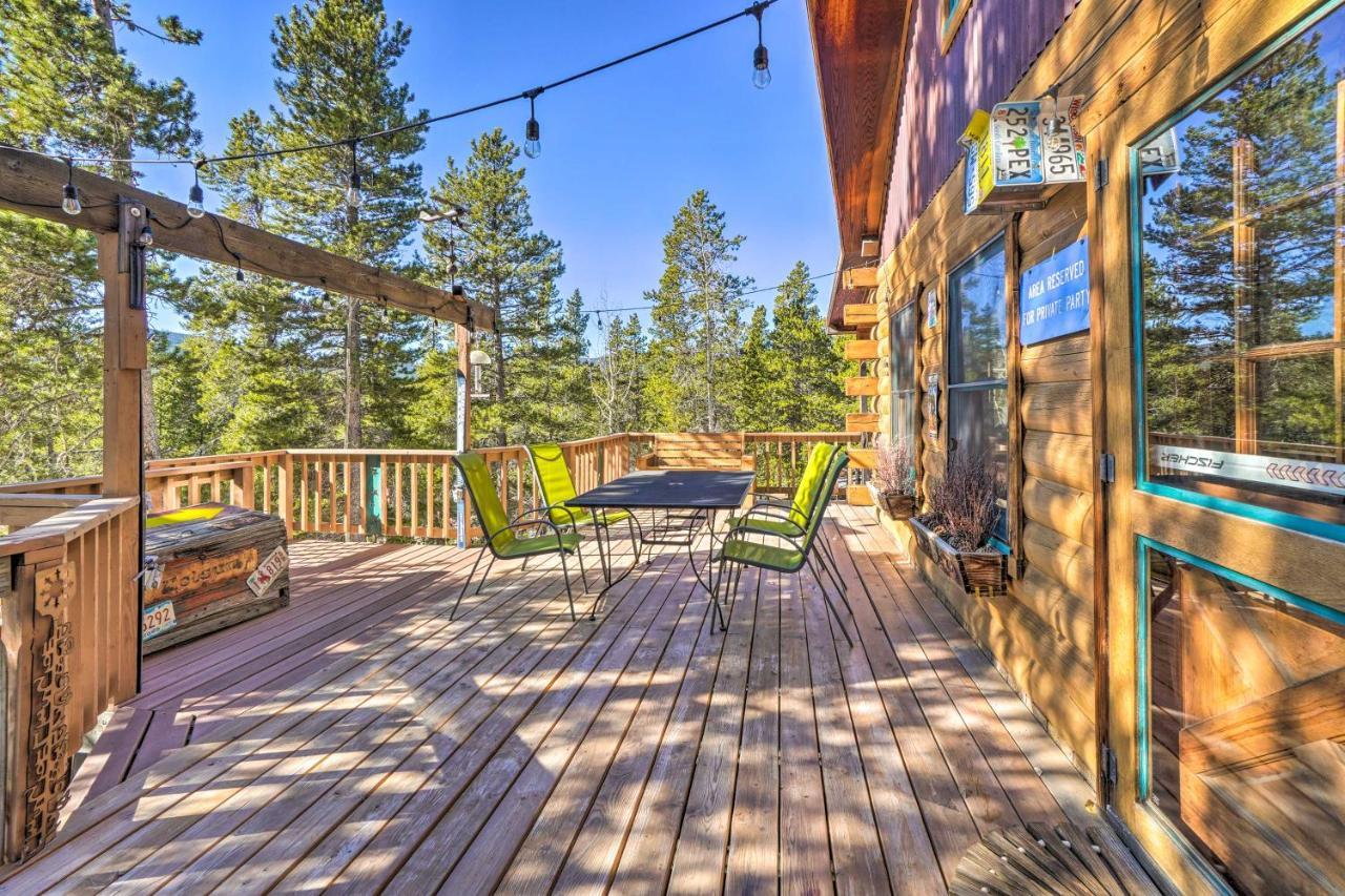 Secluded Black Hawk Log Cabin With Fire Pit! Εξωτερικό φωτογραφία