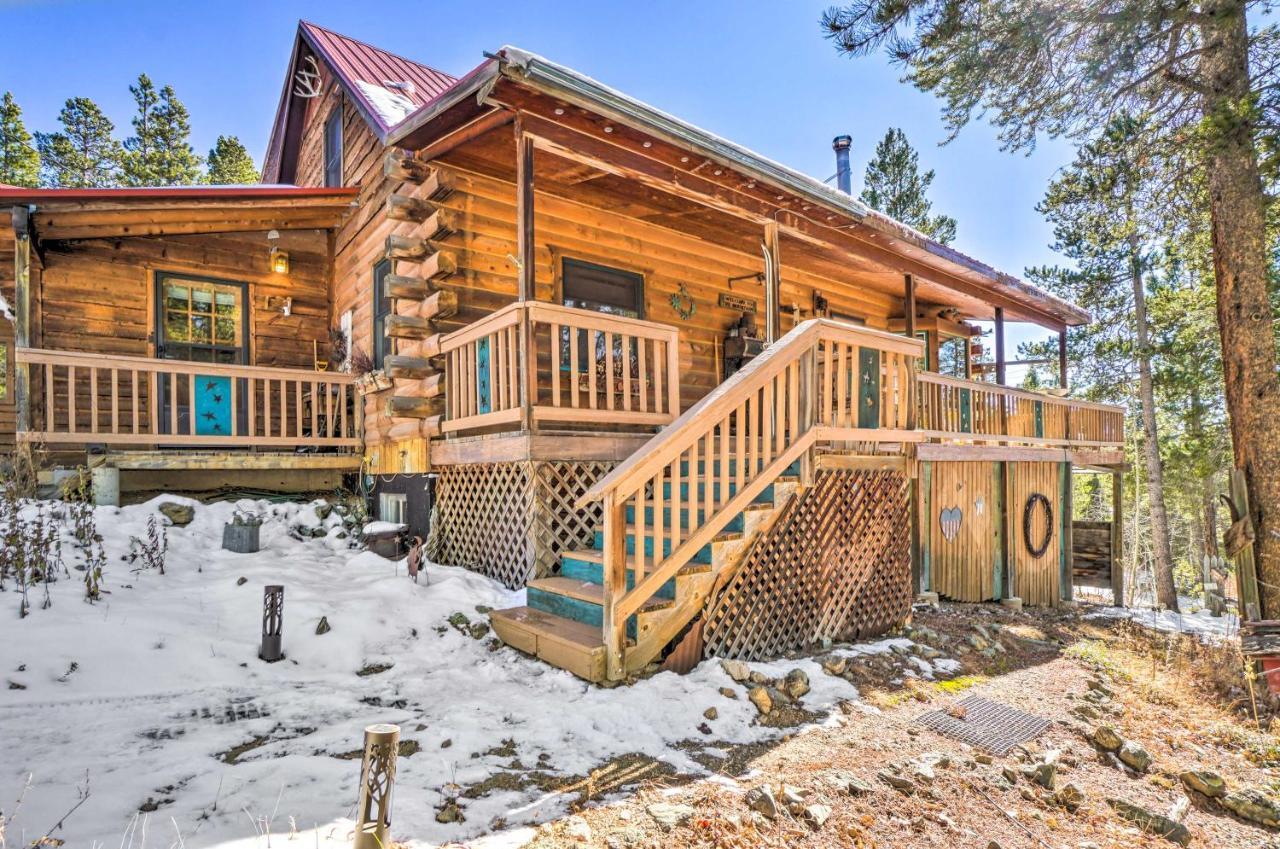 Secluded Black Hawk Log Cabin With Fire Pit! Εξωτερικό φωτογραφία